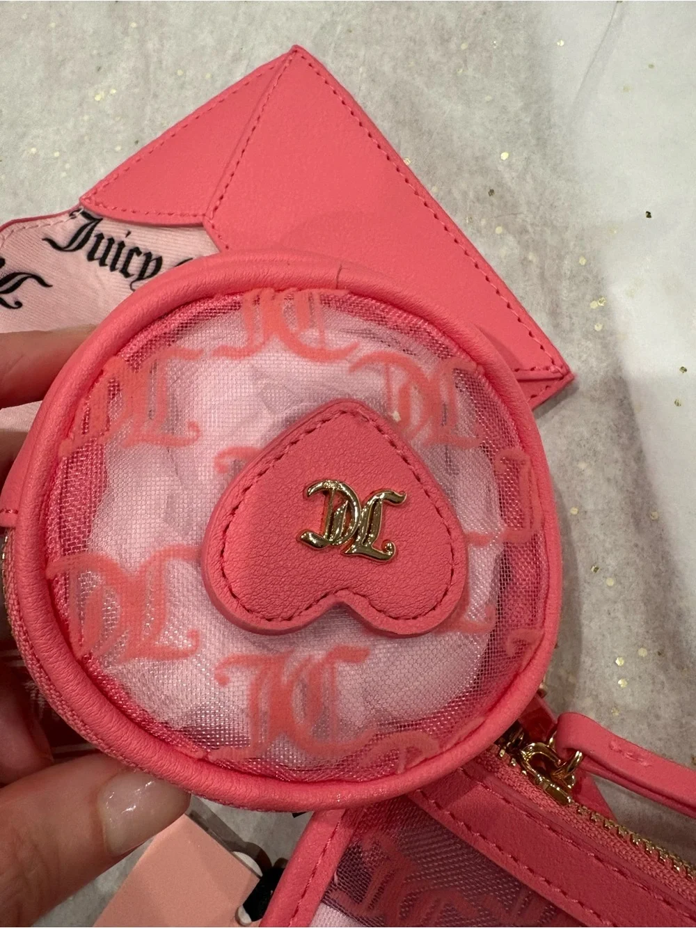 New Juicy couture 3 piece wristlet set